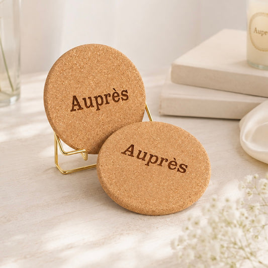 Auprès Cork Coasters (Set of 2)