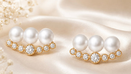【7/28予約開始】Harmony 3-Pearl Earrings