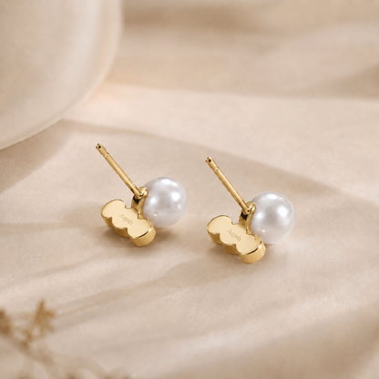 Harmony Single Pearl Earrings/YG