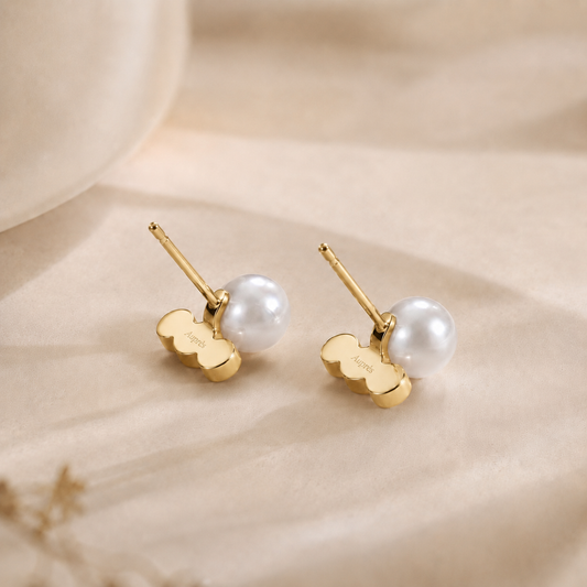 Harmony Single Pearl Earrings/YG